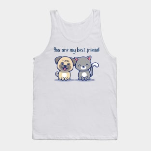 YOU ARE MY BEST FRIEND! Cute CATS Tank Top
